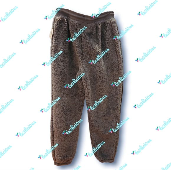 DISNEYLAND GRAY SHERPA PLUSH JOGGER PANTS - Picture 3 of 4